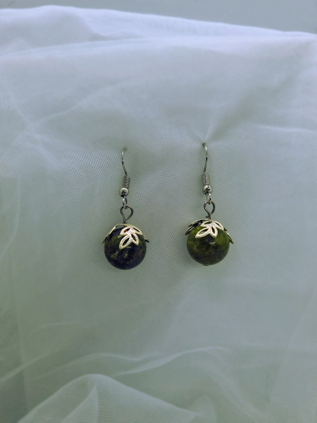 Unakite Stone Earrings