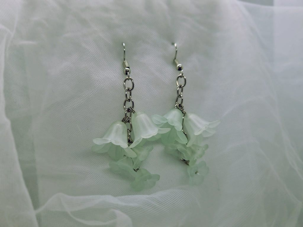 Light Blue Wisteria Earrings