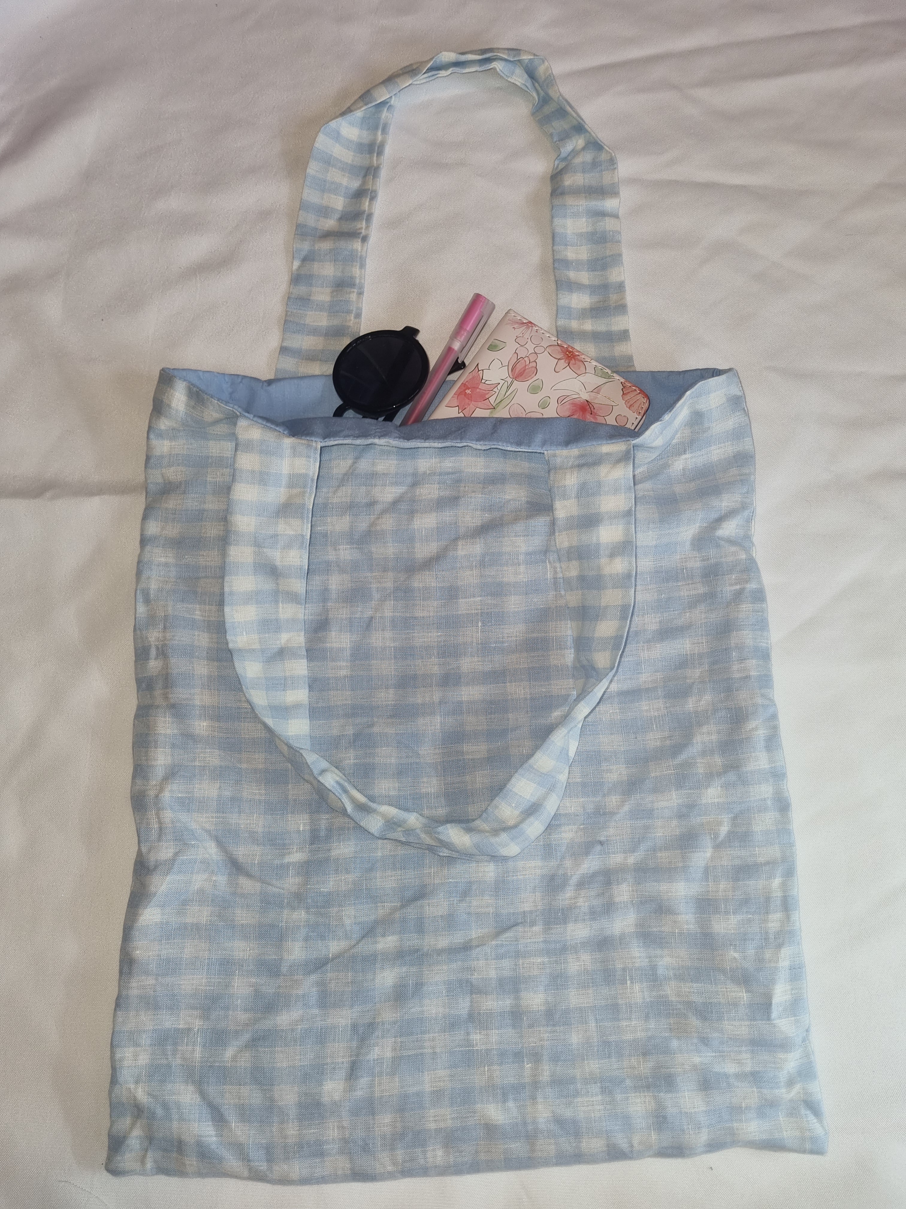 Light Blue Tote Bag